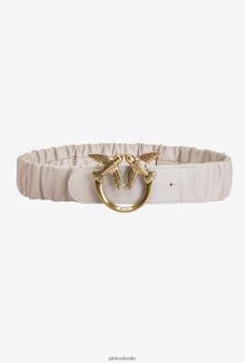 Belts | Pinko Gathered Love Birds belt G. MAROSO BEIGE-ANTIQUE GOLD FTB64L1046 Pinko Uk