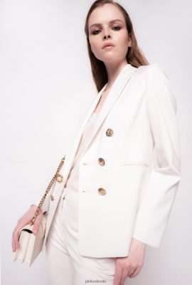 Blazers | Pinko Blazer with jewel buttons G. MAROSO BEIGE FTB64L620 Pinko Uk