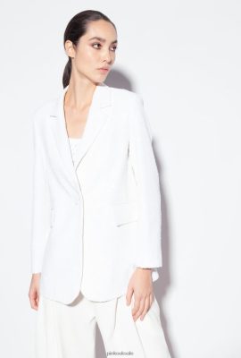 Blazers | Pinko Galleria full-sequin blazer OFF-WHITE FTB64L617 Pinko Uk