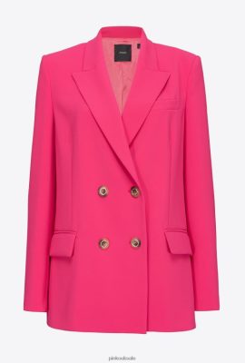 Blazers | Pinko Oversized stretch blazer FUCHSIA PURPLE FTB64L571 Pinko Dress Uk