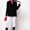 Blazers | Pinko Oversized stretch blazer LIMO BLACK FTB64L572 Pinko Uk