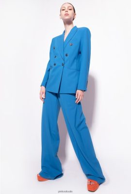 Blazers | Pinko Wool cloth blazer DIRECTOR BLUE FTB64L582 Pinko Bags Uk
