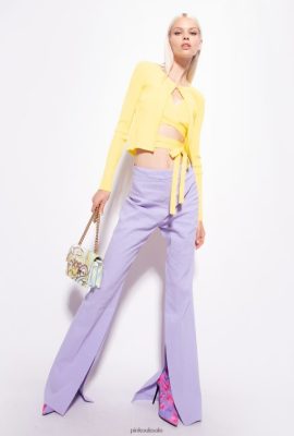 Cardigan | Pinko Ribbed open cardigan GREEN - SOLFATARA FTB64L514 Pinko Dress Uk