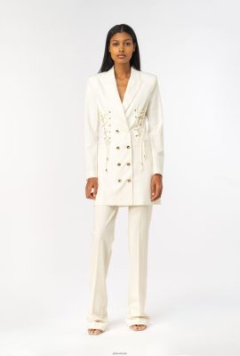 Casual Trousers | Pinko Flared high-waisted trousers PINK SMOKE WHITE FTB64L652 Pinko Dress Uk