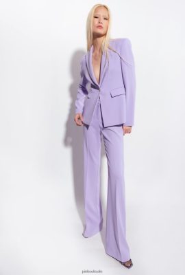 Casual Trousers | Pinko Flared stretch trousers LILAC - DARK SORBET FTB64L665 Pinko Uk