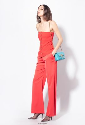Casual Trousers | Pinko Glossy flared trousers FORMULA1 RED FTB64L737 Pinko Uk