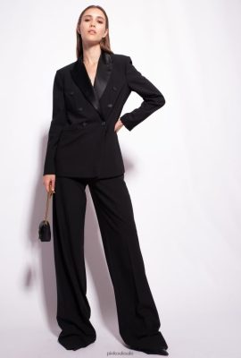 Casual Trousers | Pinko Loose-fitting palazzo trousers LIMO BLACK FTB64L787 Pinko Dress Uk