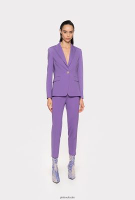 Casual Trousers | Pinko Slim-fitting technical fabric trousers LAVENDER LILAC FTB64L655 Pinko Dress Uk