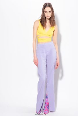 Casual Trousers | Pinko Slit-hem trousers LIGHT ORCHID FTB64L728 Pinko Uk