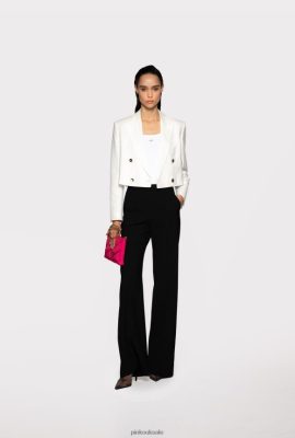 Casual Trousers | Pinko Wide-leg woollen trousers LIMO BLACK FTB64L696 Pinko Bags Uk