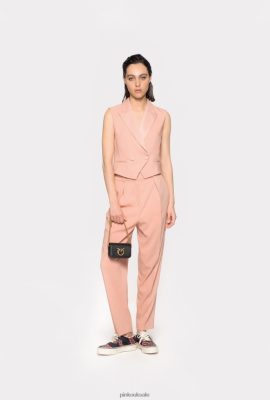 Coats | Pinko Short satin vest CAMEO ROSE FTB64L606 Pinko Bags Uk