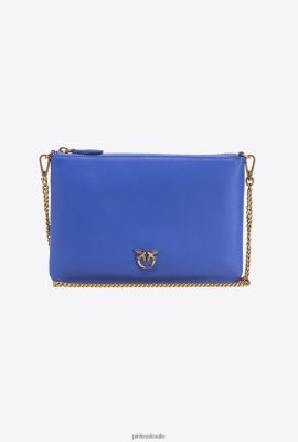 Crossbody Bags | Pinko Classic Flat Love Bag Simply CORSICA BLUE-ANTIQUE GOLD FTB64L1186 Pinko Dress Uk