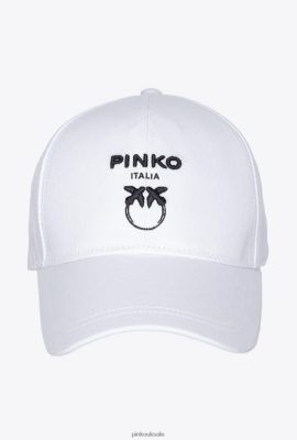 Hats | Pinko Love Birds baseball cap BRIGHT WHITE FTB64L1262 Pinko Uk