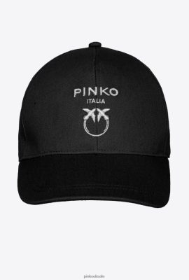 Hats | Pinko Love Birds baseball cap LIMO BLACK FTB64L1260 Pinko Bags Uk