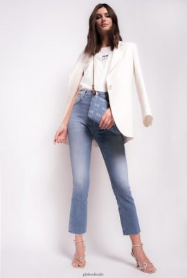 Jeans | Pinko Boot-cut ankle-length jeans DOLP. PORCELAIN BLUE FTB64L894 Pinko Bags Uk