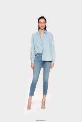Jeans | Pinko Skinny stretchy denim jeans LIGHT WASH FTB64L881 Pinko Uk