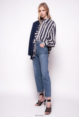 Jeans | Pinko Straight-cut recycled denim jeans SAPPHIRE STAR BLUE FTB64L890 Pinko Uk