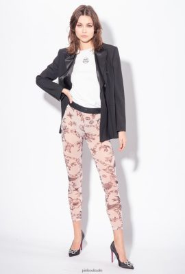 Jogging Wear and Leggings | Pinko Leggings with tattoo print NUDE/BLACK FTB64L711 Pinko Bags Uk