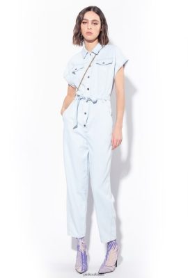 Jumpsuits and Dungarees | Pinko Light denim jumpsuit LIGHT BLEACH WASH FTB64L129 Pinko Bags Uk