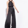 Jumpsuits and Dungarees | Pinko Light jumpsuit with sash LIMO BLACK FTB64L8 Pinko Uk