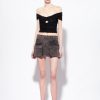 Miniskirts | Pinko Cargo mini skirt LIMO BLACK FTB64L897 Pinko Bags Uk