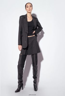 Miniskirts | Pinko Galleria full-rhinestone mini skirt LIMO BLACK FTB64L815 Pinko Uk