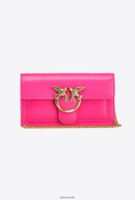 Purses | Pinko Love Bag Simply Wallet PINK-ANTIQUE GOLD FTB64L1123 Pinko Dress Uk