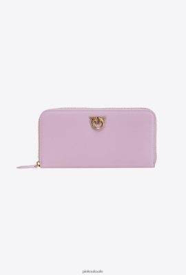 Purses | Pinko Zip-around leather purse IRIS-ANTIQUE GOLD FTB64L1150 Pinko Dress Uk