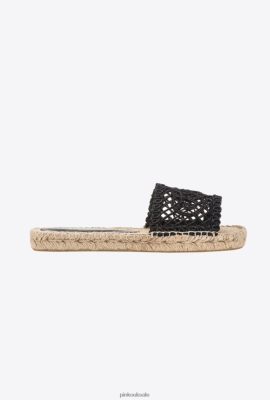 Sandals | Pinko Cord slip-ons BLACK/CAMEL FTB64L1114 Pinko Dress Uk