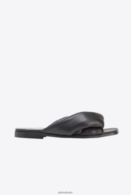 Sandals | Pinko Nappa leather slip-ons LIMO BLACK FTB64L1090 Pinko Dress Uk
