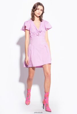 Short Dresses | Pinko Poplin mini dress DK SAFFRON FTB64L93 Pinko Bags Uk