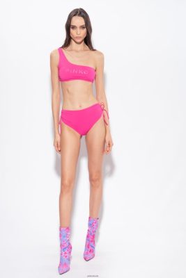Swimwear | Pinko High-waist bikini bottoms FUCHSIA PURPLE FTB64L943 Pinko Dress Uk